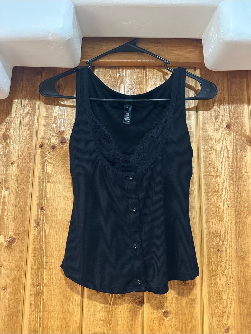 SKIMS Women's Soft Lounge Lace Bralette Tank Padless in Onyx Size Small
